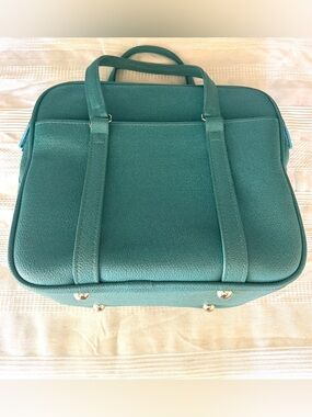 Vintage 1970s Samsonite Silhouette Teal Blue Travel Bag – Denver Label Retro Car